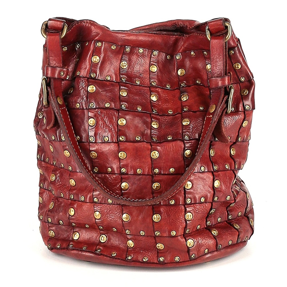 Campomaggi Bucket Leather Shoulder Bag (reddish-brown)